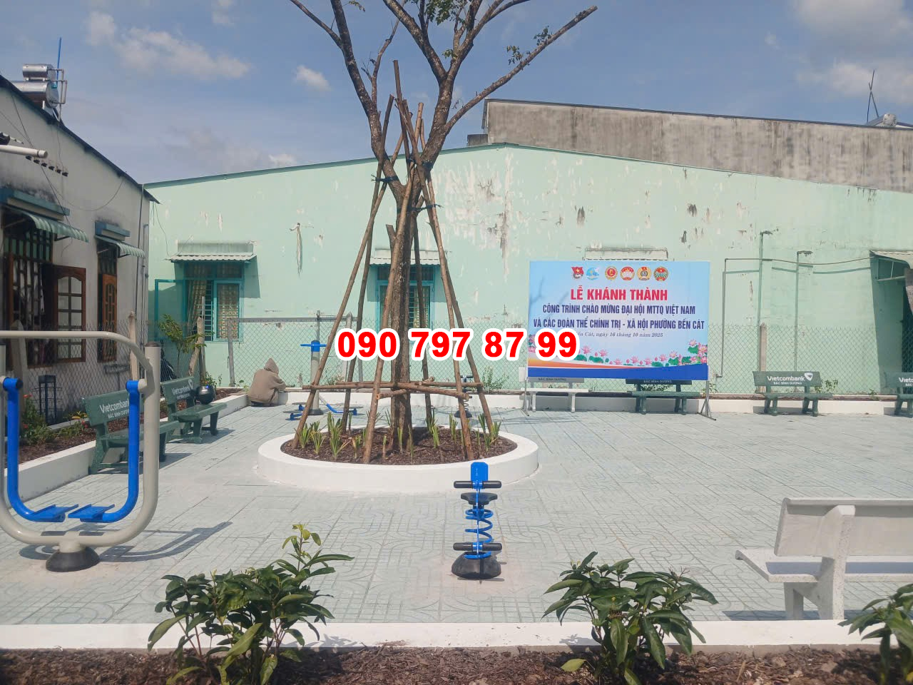 Công trình chào mừng đại hội MTTQ Việt Nam và các Đoàn Thể Chính Trị - Xã hội Phường Bến Cát