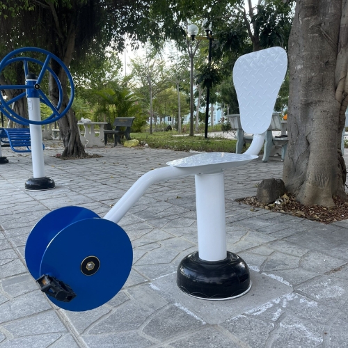 Bài tập với máy đạp xe tựa lưng giúp người lớn tuổi vận động an toàn