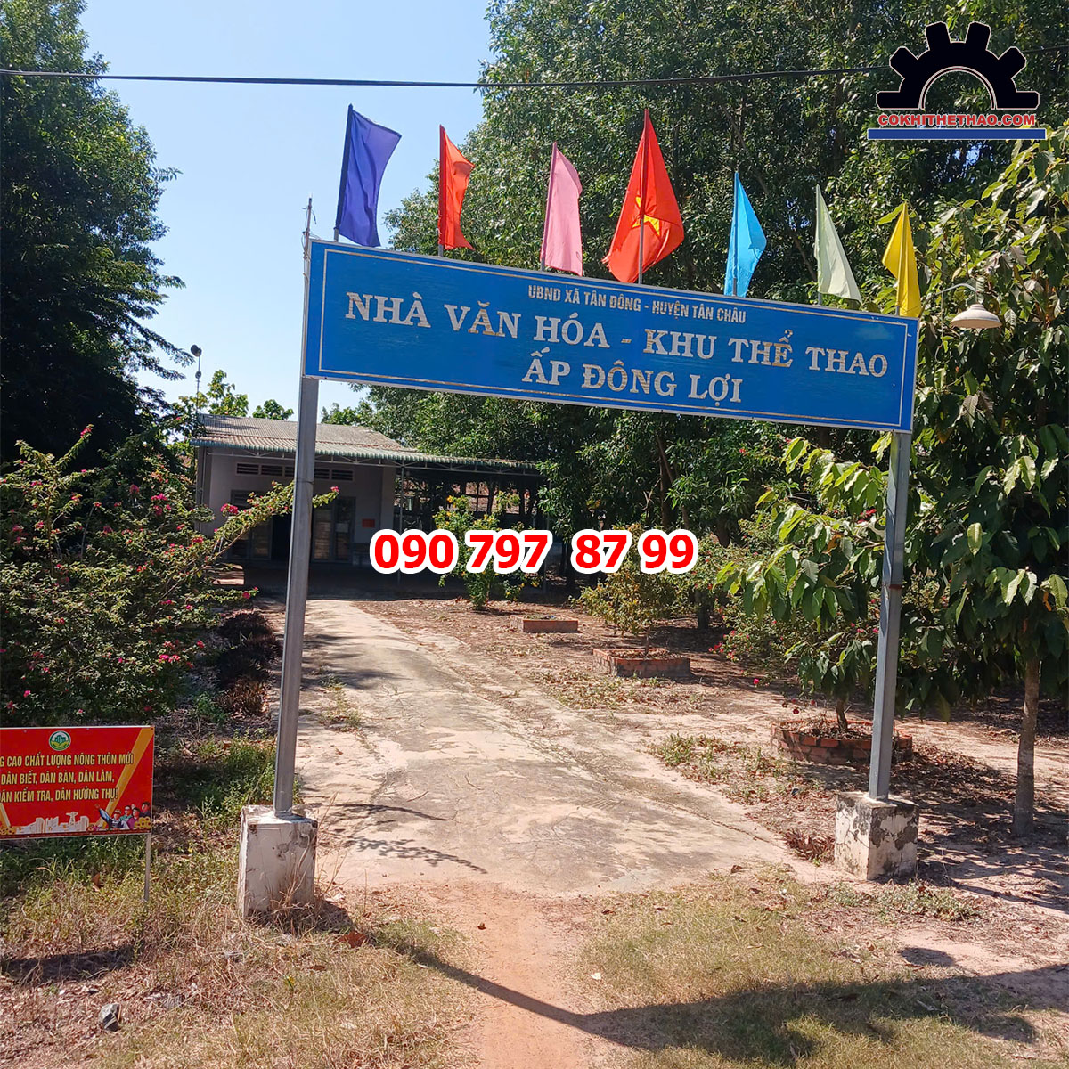 Công trình Nhà văn hóa - Khu thể thao ấp Đông Lợi