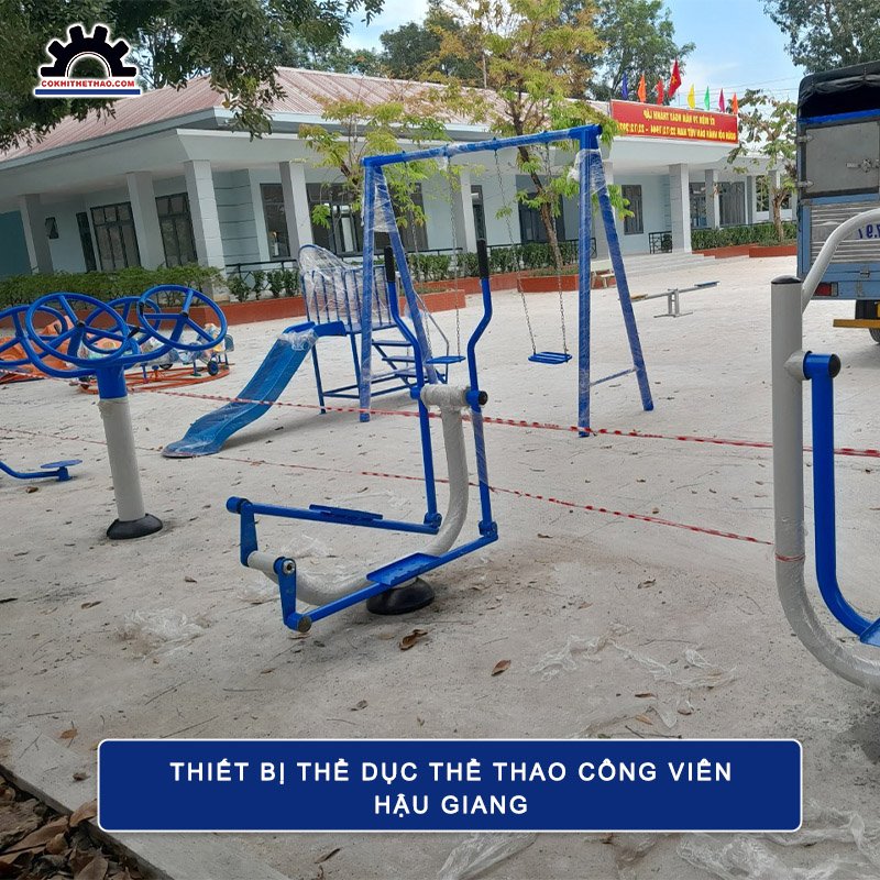 Thiết bị thể dục thể thao công viên Hậu Giang