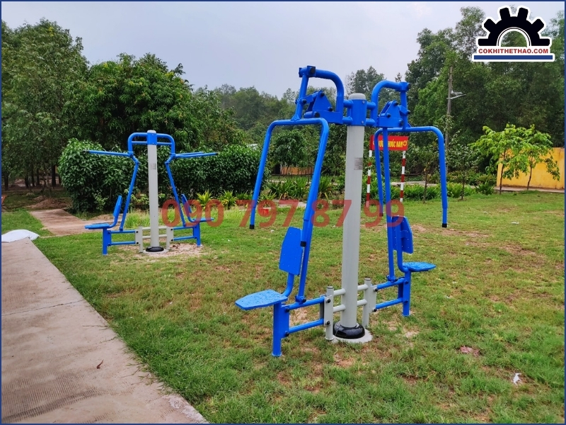 Bố trí thiết bị thể thao ngoài trời theo từng khu vực vận động