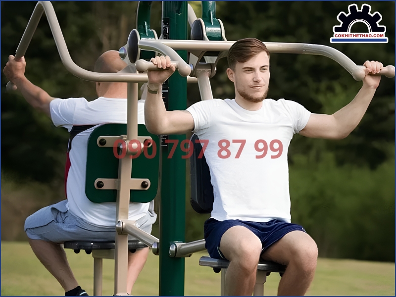 Hướng dẫn kỹ thuật tập luyện máy đẩy tay - kéo tay đúng cách