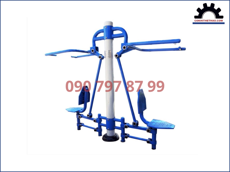 Hướng dẫn tập với máy kéo tay công viên đúng kỹ thuật