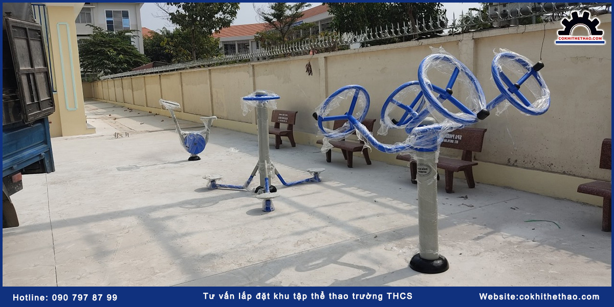 Tư vấn lắp đặt khu tập thể thao trường THCS