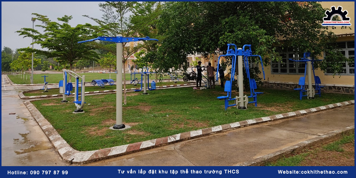 Tư vấn lắp đặt khu tập thể thao trường THCS