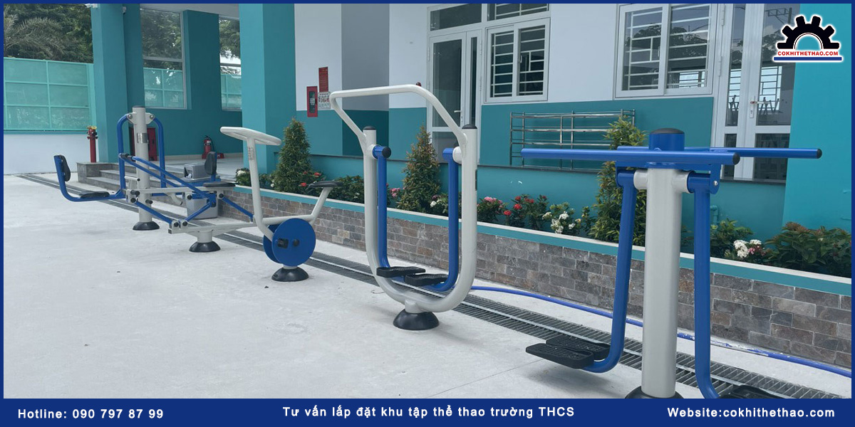 Tư vấn lắp đặt khu tập thể thao trường THCS