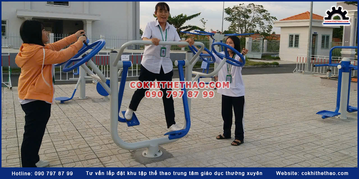 Tư vấn lắp đặt khu tập thể thao trung tâm giáo dục thường xuyên