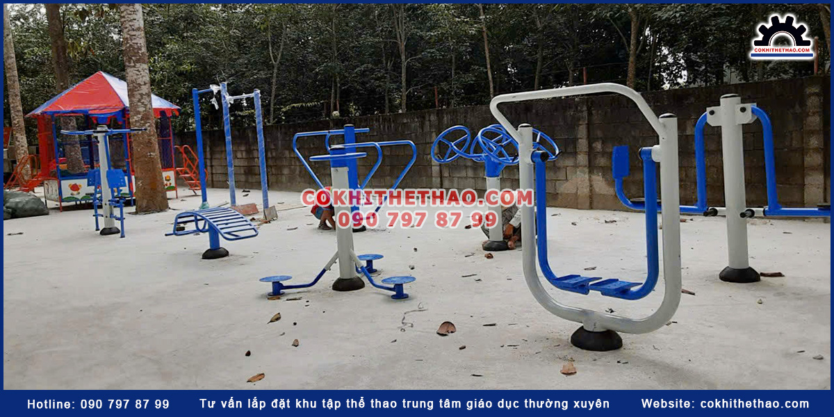 Tư vấn lắp đặt khu tập thể thao trung tâm giáo dục thường xuyên