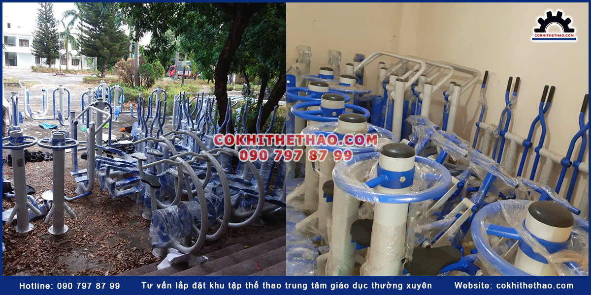 Tư vấn lắp đặt khu tập thể thao trung tâm giáo dục thường xuyên