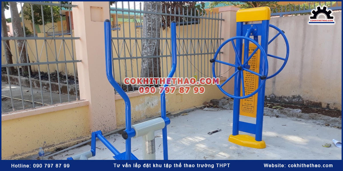 Tư vấn lắp đặt khu tập thể thao trường THPT