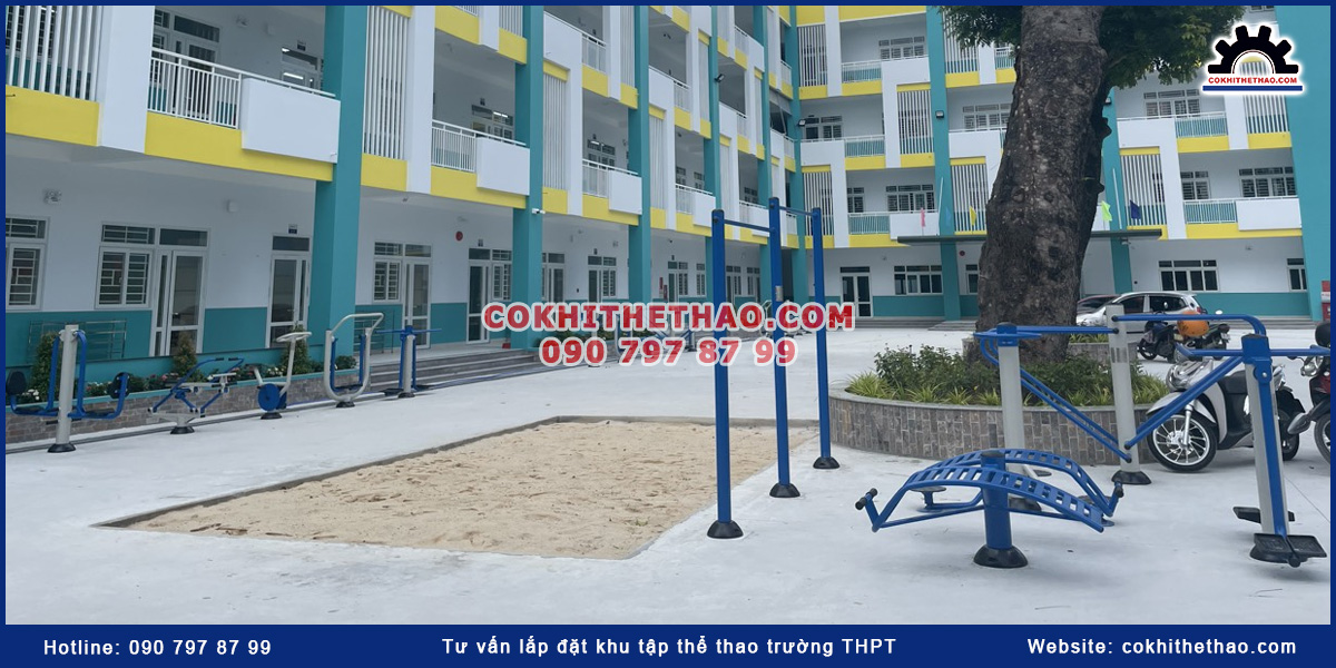 Tư vấn lắp đặt khu tập thể thao trường THPT